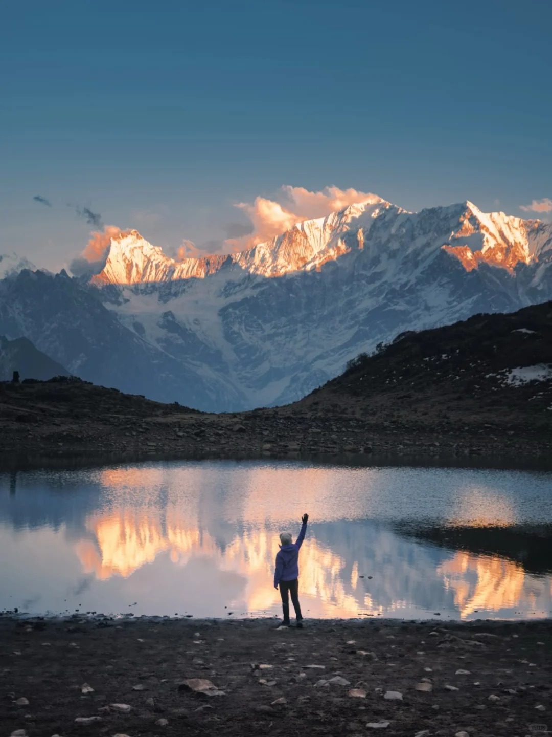 第一次去看贡嘎雪山,一定要去冷嘎措
